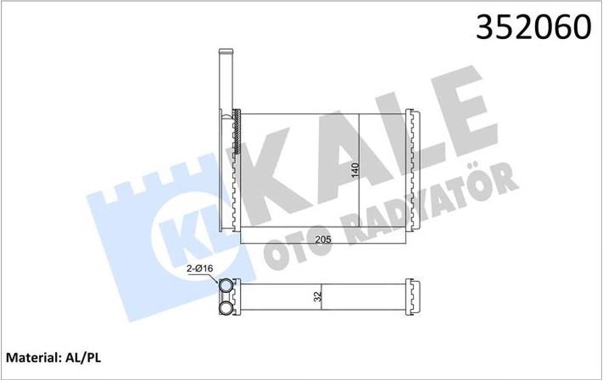 Kalorifer Radyatörü Ford Fıesta 3  89 95  91 96