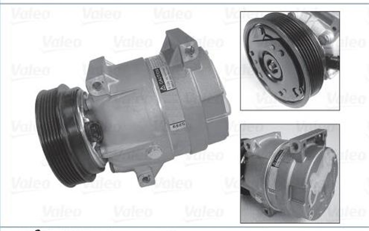 Klima Kompresör 12V 6Pk 125Mm Renault Megane I Scenıc I  Nissan Interstar / Opel Novano, Vivaro / Renault Master 2, Trafic 2 