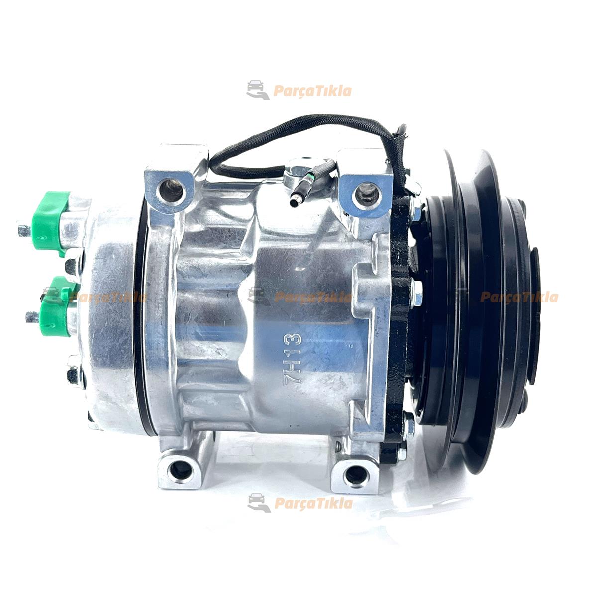 Klima Kompresörü 24V 1PK 146mm V Kayış Sumitimo Case SD7H13 Kobelco Sk 200 400 İş Makinasi Bloktan Bağlantılı Arkadan Çıkış | KAPO 3241