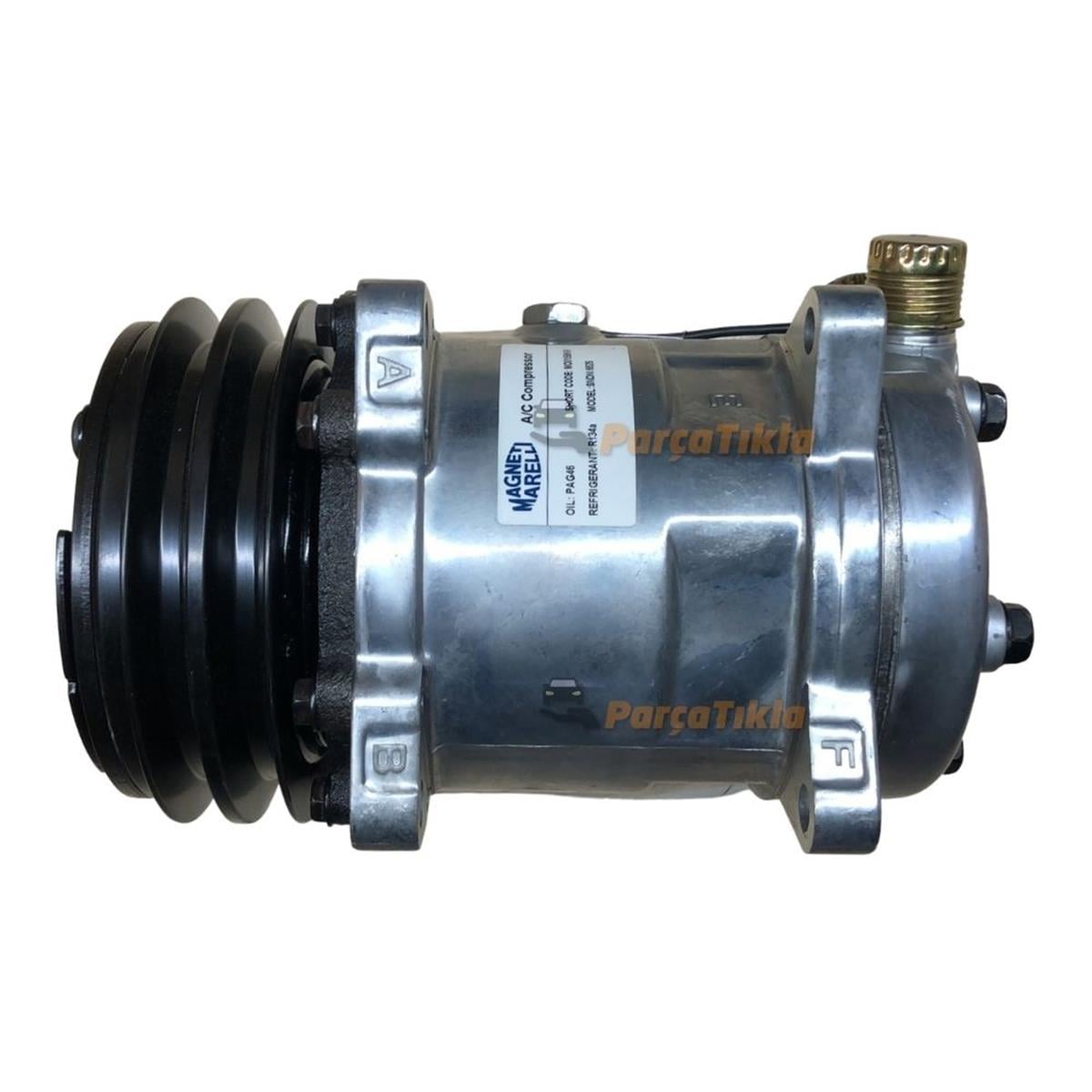 Klima Kompresörü 12v 2pk V Kayıs 5h14 Üstten Çıkış İnce Kalın 42010112 | Marellı 359002001580