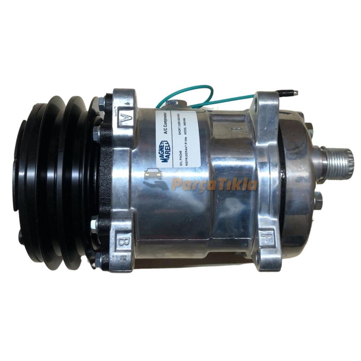 Klima Kompresörü 24V 2PK V Kayış 5H14 Arkadan Çıkış İnce Kalın V Kayış | MARELLI 359002001620
