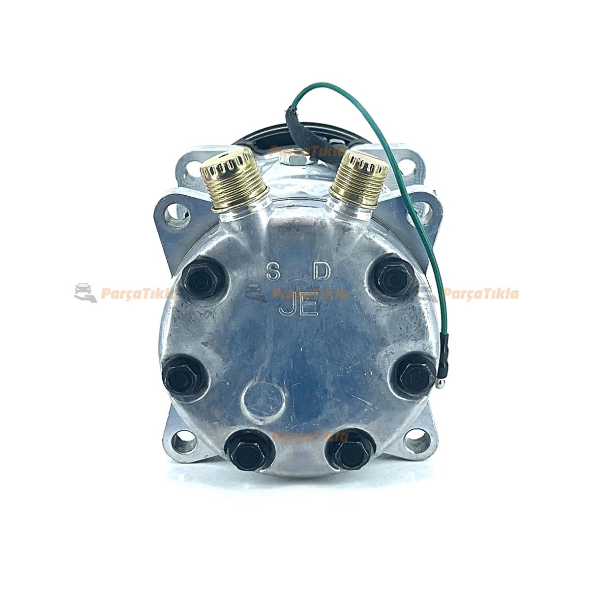Klima Kompresörü 24V 7H15 2PK V Kayış Üstten Çıkış İnce Kalın V Kayış 132mm | MARELLI 359002001700