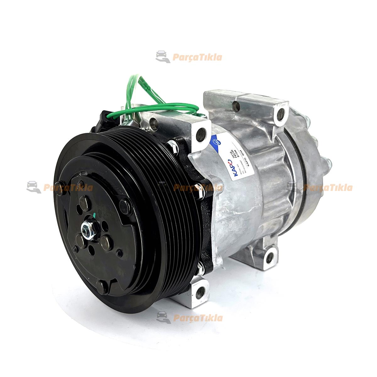 Klima Kompresörü 24V 7H15 8PK 132mm Sanden Tip Volvo Truck Çift Kablolu | KAPO 8044