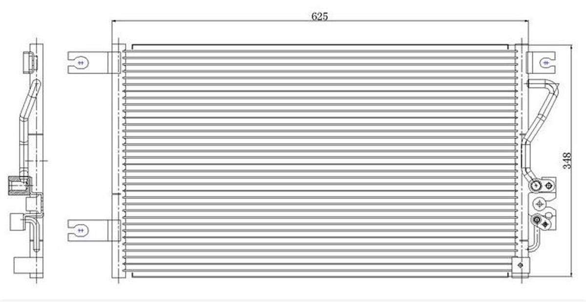 Klima Radyatörü Mitsubishi L200 98-06 7812A035 | ORIS CMI980016