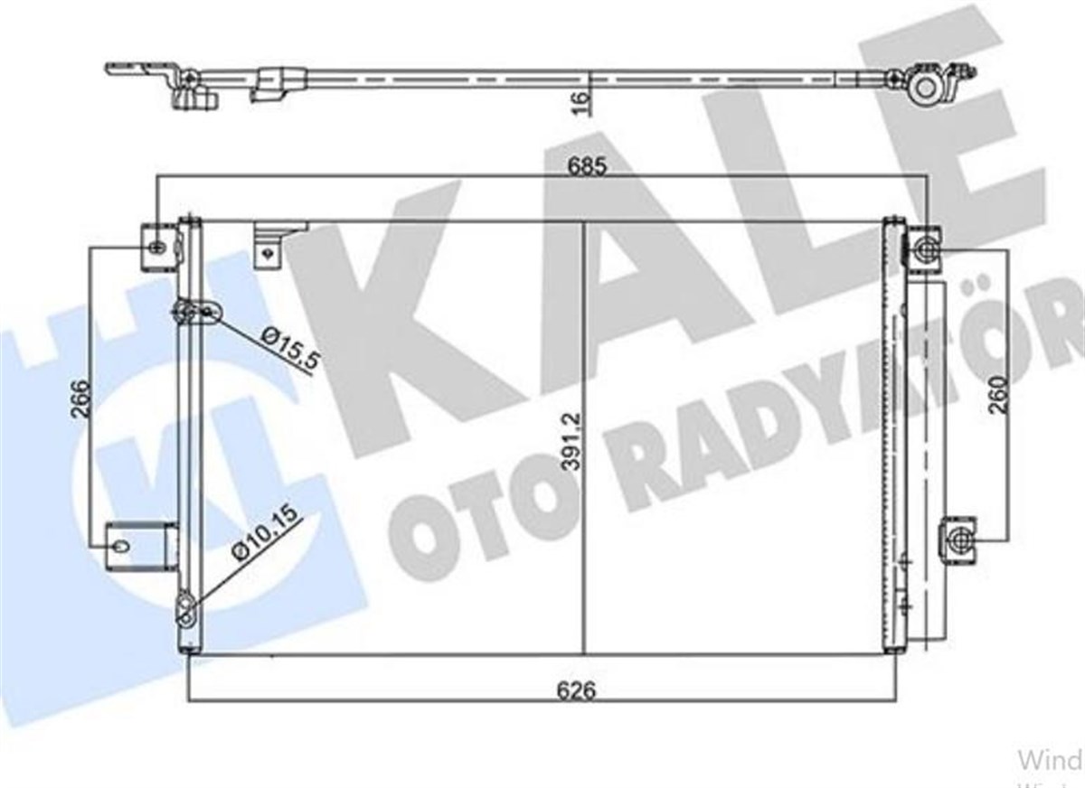 Klima Radyatörü Toyota Avensıs 03 08 Corolla Verso 05 09
