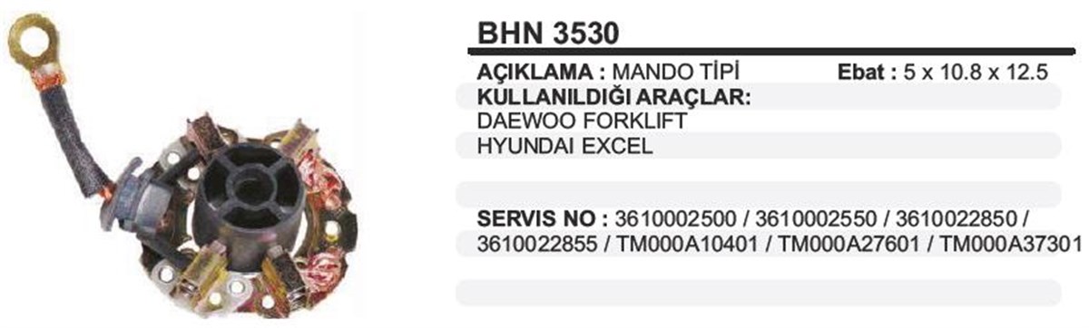 Kömür Yuvası Daewoo Forklıft Hyundaı Accent Era Ex | Ith Bhn3530