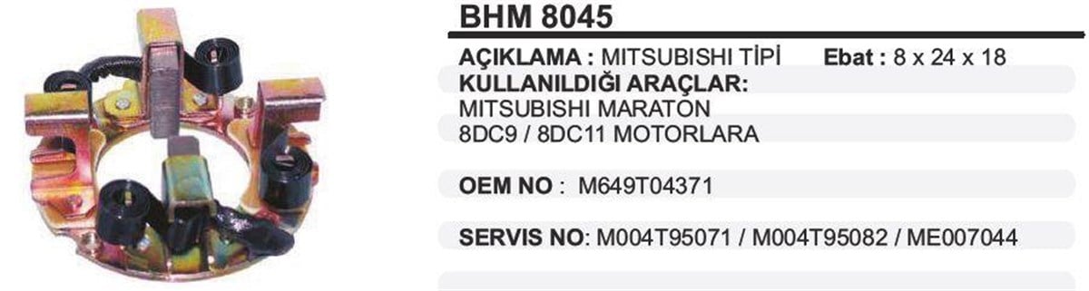 Kömür Yuvası Mıts Maraton 80c9 80c11.bhm8045 | Dodo Bhm8045