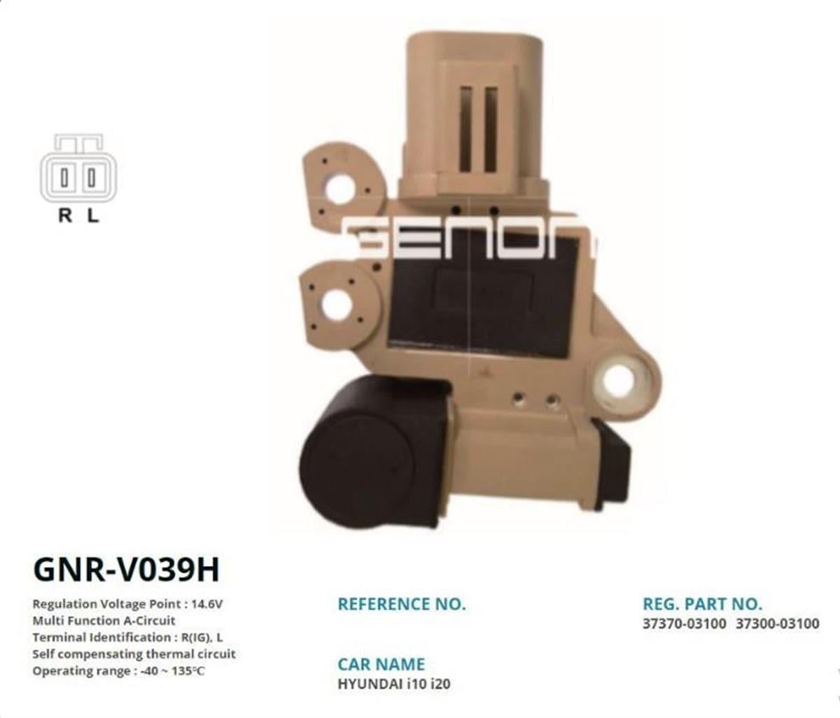 Konjektör 12V Hyundai İ10 İ20 | Genon Gnrv039h