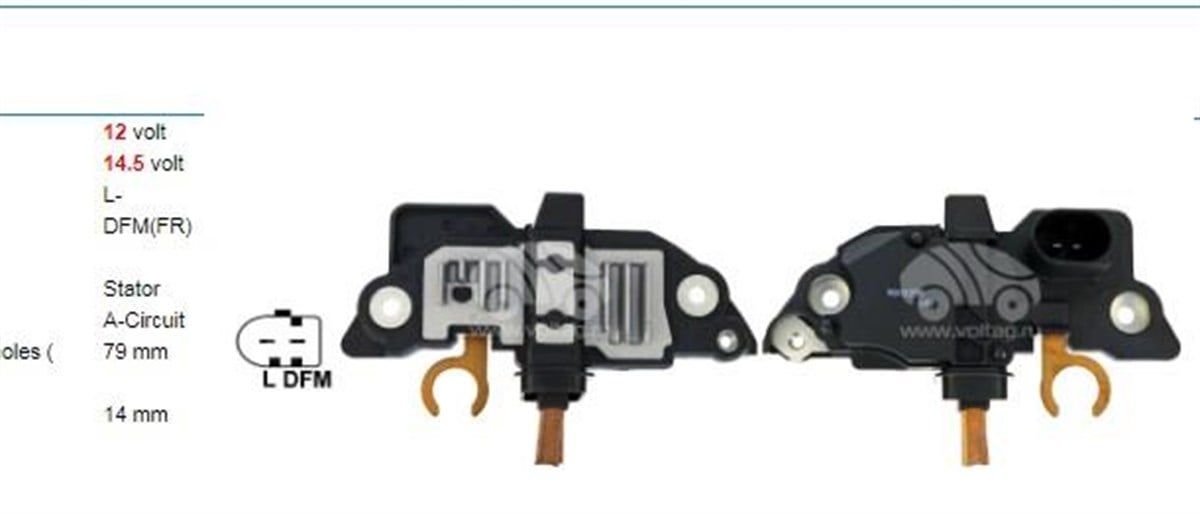 Konjektör 12v Bosch Md.vw.bora Golf 4 Audi Audı A3 A4 A6 Toledo Cordoba Transporter Passa Ib5225 Vr-b254 Rb254 | Bosch 1986ae0062