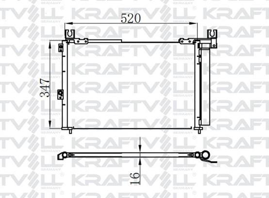 KRAFTVOLL08060166-Klima Radyatörü (Kondansatör)