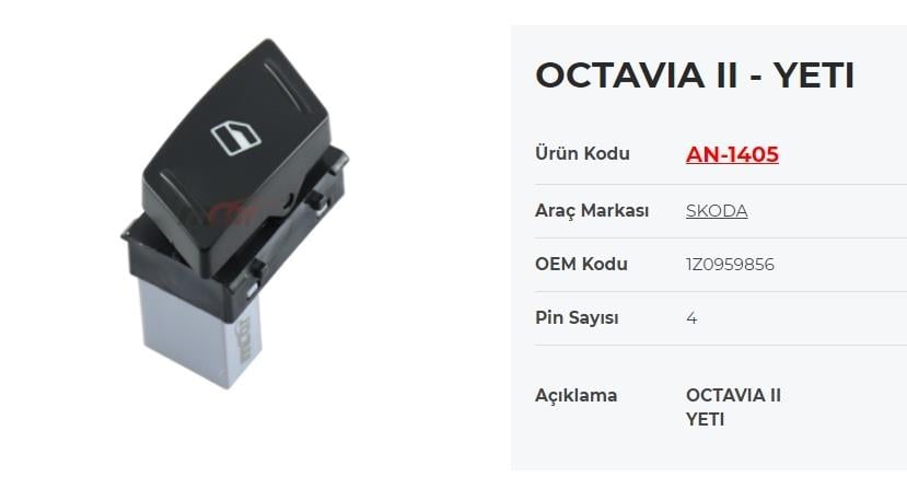 KRAWAN1405-Cam Anahtarları