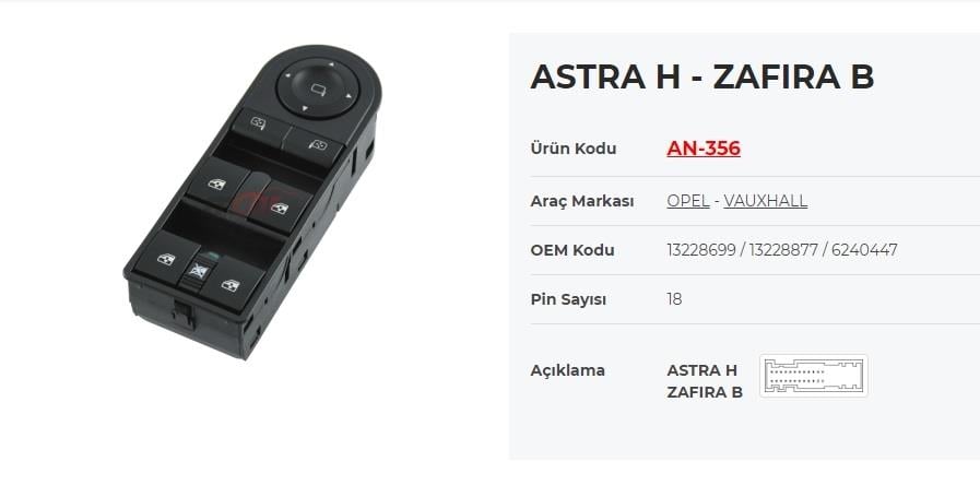 KRAWAN356-Cam Anahtarları