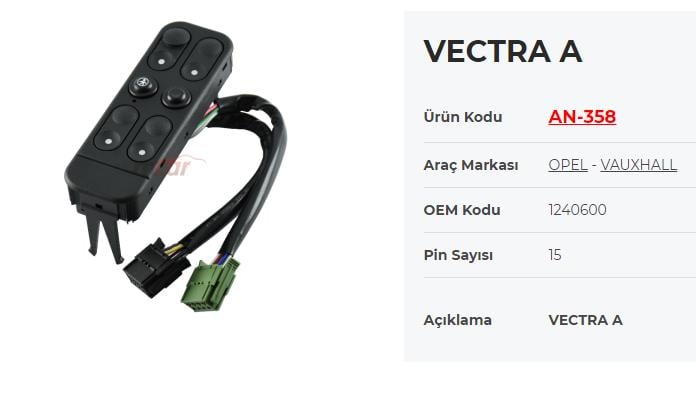 KRAWAN358-Cam Anahtarları