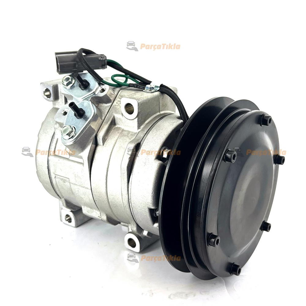 Klima Kompresörü 24V 2PK 152mm Kawasaki İş Makinesı 10S15C Kavasaki | LİDPART K150901