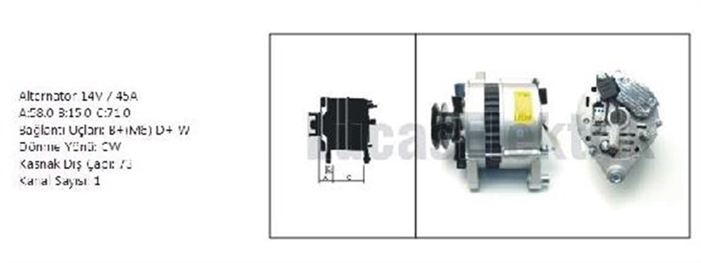 LUCAS61920456-Alternatör Dinamo