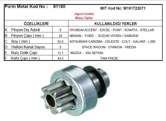 LUCASSDR6000-Marş Dişlisi