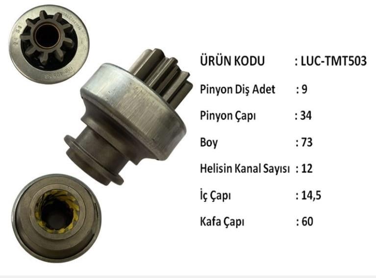 LUCASTMT503-Marş Dişlisi