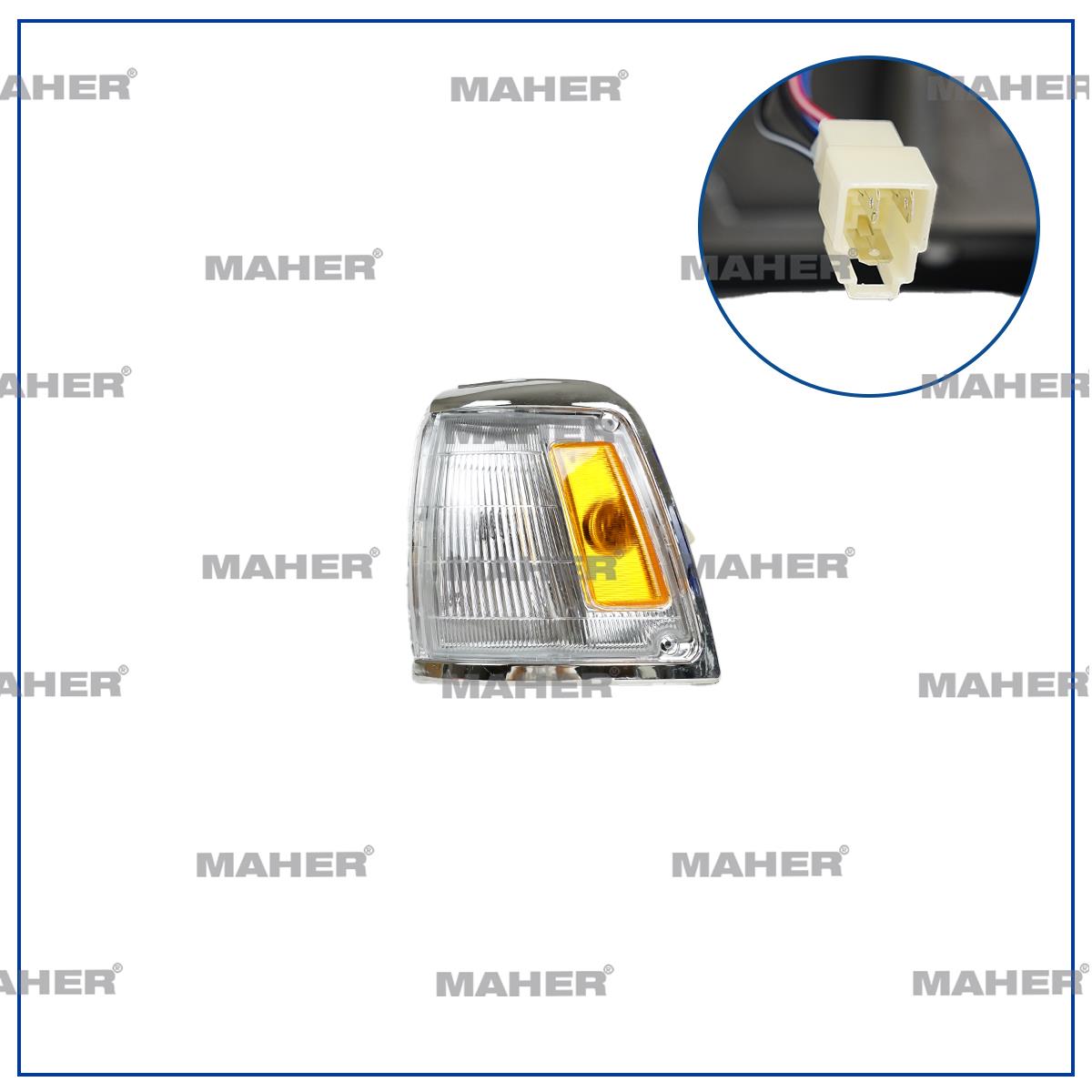Sinyal Lambası Sol Toyota Hilux 88-97 Krom Sol 2121539LH | MAHER MHR29601
