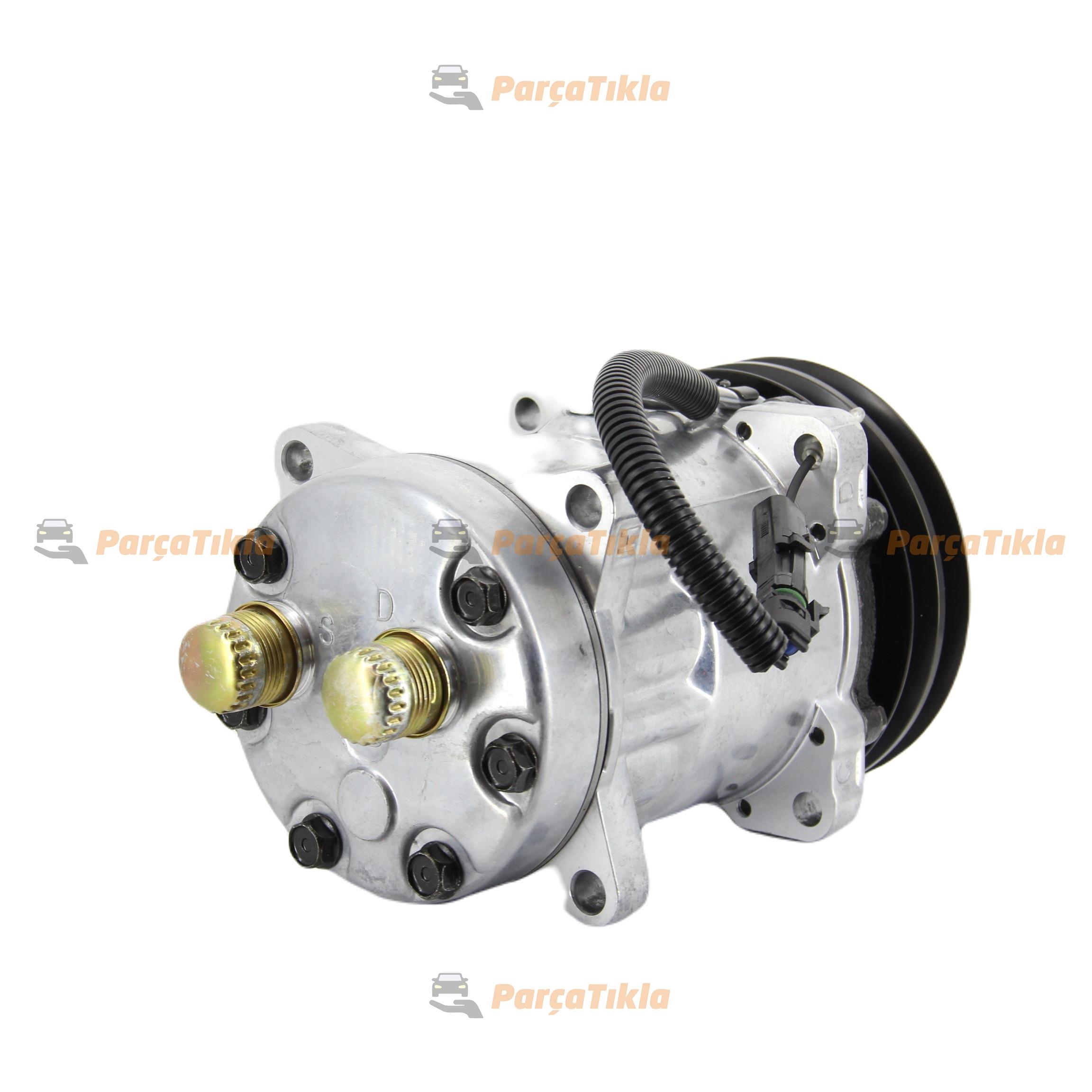Klima Kompresörü 12V 7H15 2PK V Kayış Arka-çıkış Kalın-kalın | MARELLI 359002001530