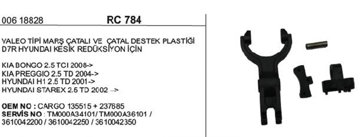 Marş Çatalı Hyundaı D7r Valeo Tip | Ith Rc784