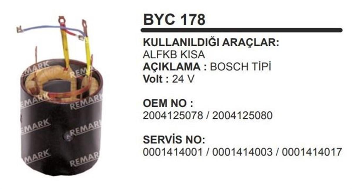 Marş Yastığı 24V Alfkb Kısa Boy 137Mm Çap 125Mm Byc178