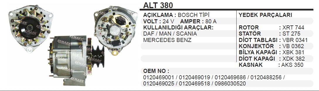 MARTEKALT380-Alternatör Dinamo
