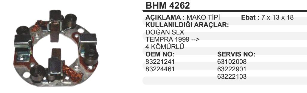 Kömür Yuvası Mako Tip Tofaş Slx | MARTEK BHM4262