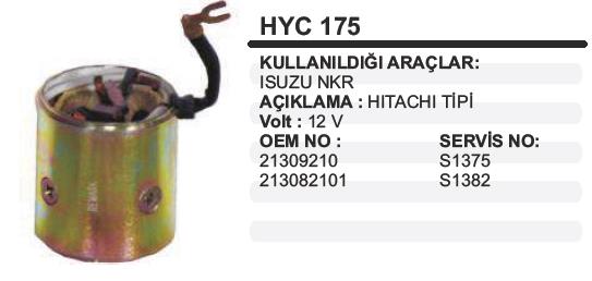 Marş Yastığı 12V Isuzu Nkr 76.80.86 HYC175 | MARTEK HYC175