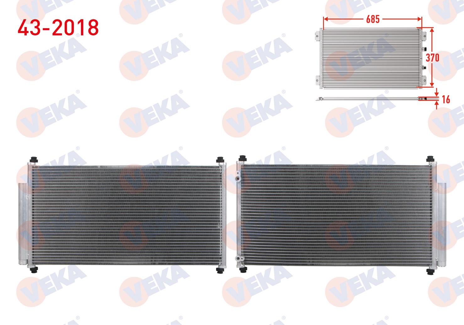 Klima Radyatörü Honda Civic IX 1.6İ 2012-2016 FB7 80110TS4T01 | MGA 82389