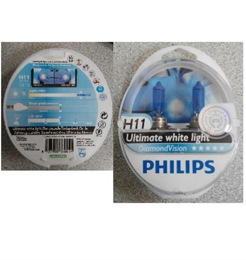 H11 Ampul Dıamond Vision Takımı 5000K-PHILPS | PHILIPS 12362DVS2