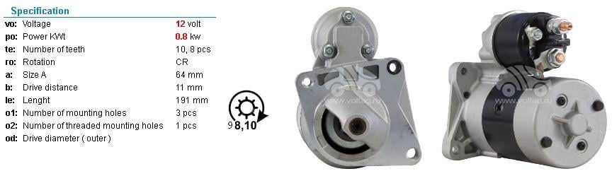 PLUSLINED6RA59R-Marş Motoru - Marş Dinamosu