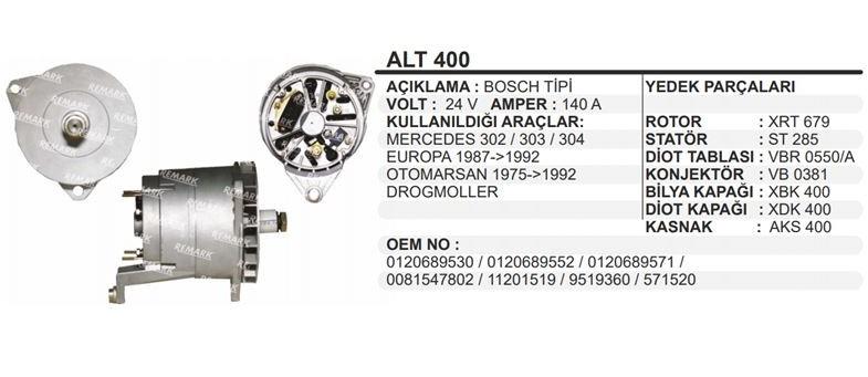 REMARKALT400-Alternatör Dinamo