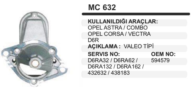 Pinyon Kapağı Opel Astra Corsa Combo VALEOTİ-MC632 | REMARK MC632