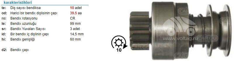 Marş Dişlisi 10DİŞ Cummins Samsung ESK755 PG568 15625 ZEN0625 ZEN625 | REMARK PG568