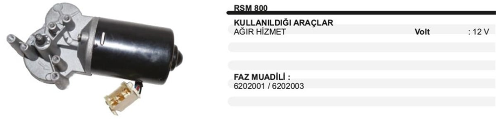 Silgi Motoru 12V Ağır Hizmet Ford Cargo | REMARK RSM800