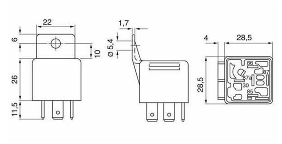 Röle 12V 30AH Mb OE No 001.835 41 06, Man 81.25902.0111, Volvo 872300, Lada 2121.374 7210 00, Porsche 911.799 613 56, Fıat&lanc | BOSCH 0332209150