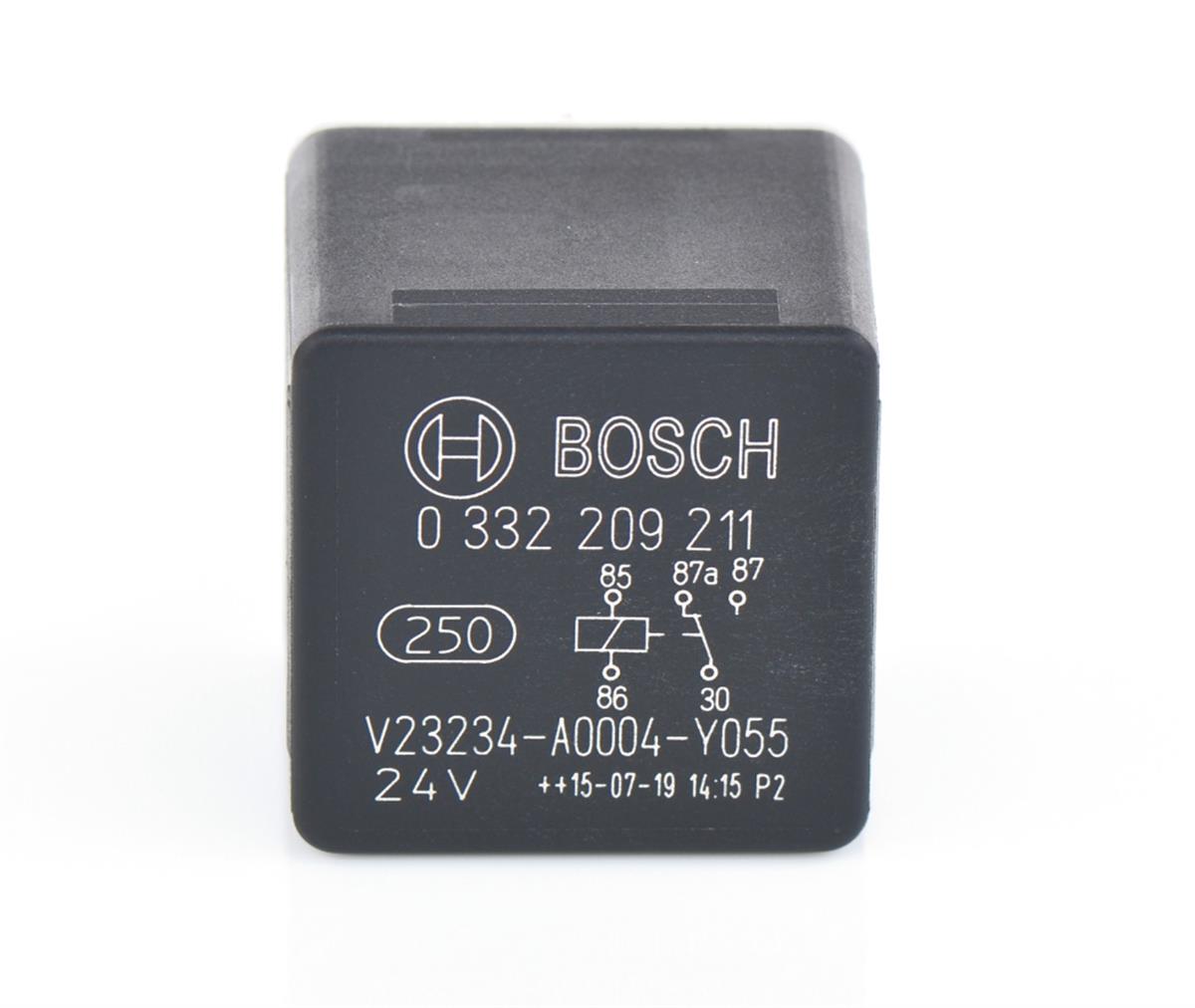 Role 24V 20AH 5FİŞ Değiştirici Röle Iveco Man Renault (Çift Platin) (87A) 0986AH0811 | BOSCH 0332209211