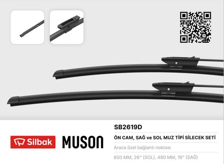 SİLBAKSB2619D-Araca Özel Silecekler