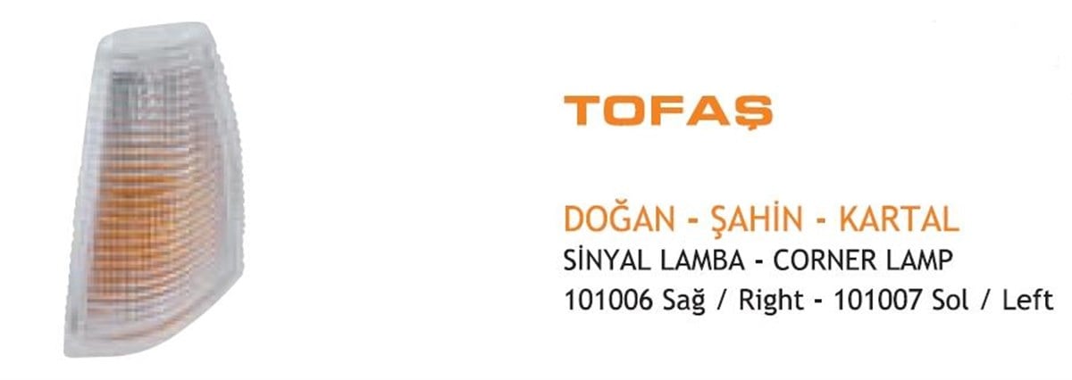 Sinyal Lambası Şahin 93 Sağ Ayf101006 | Ayfar 101006