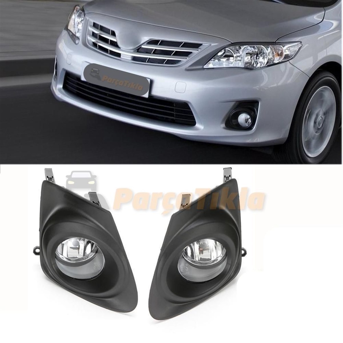 Sis Far Takımı + Çerçeve Takımı Toyota Corolla 2010 2013 Lr998