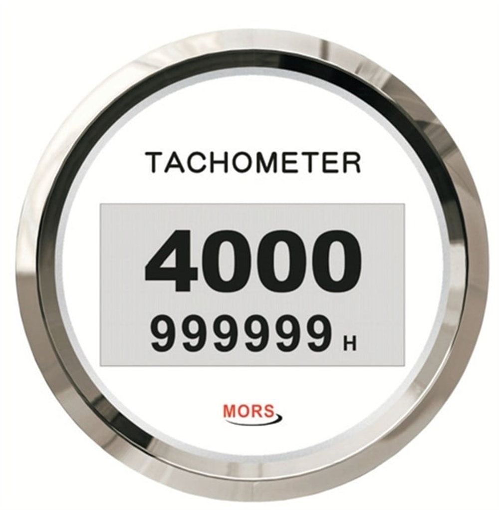 Mors Dijital Devir Göstergesi 4000 Devir Beyaz | SR 14820
