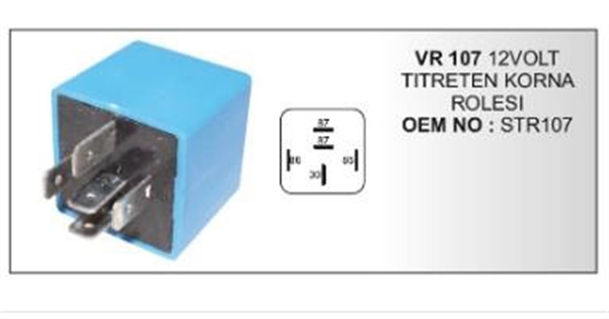 Titreyen Korna Rölesi 12V 5Fiş Vertex Vr0107