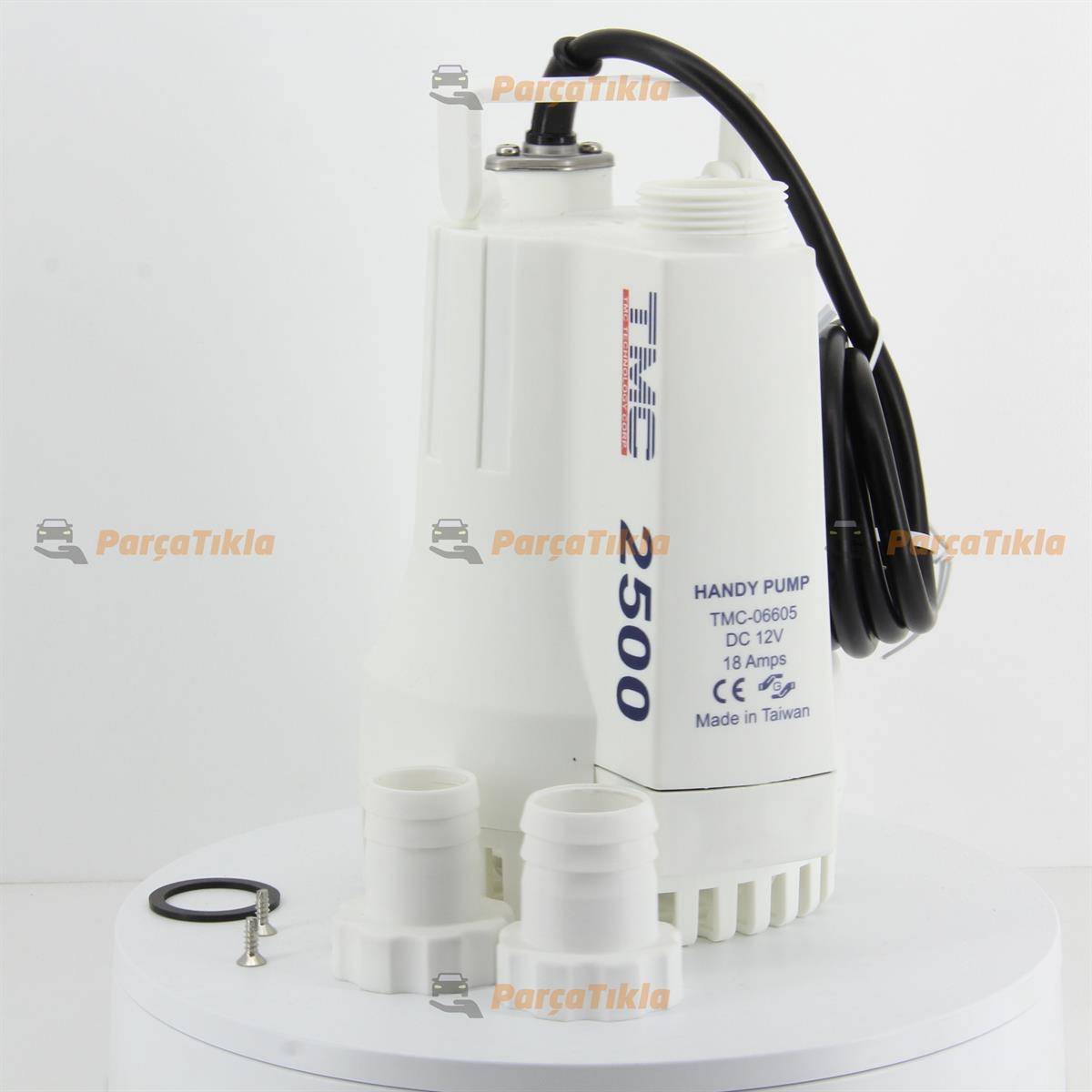 Tmc 12V 2500W Üstten Çıkış Sintine Pompası SR12225 (Sütçüler İçin Süt Pompası) | SR 12225