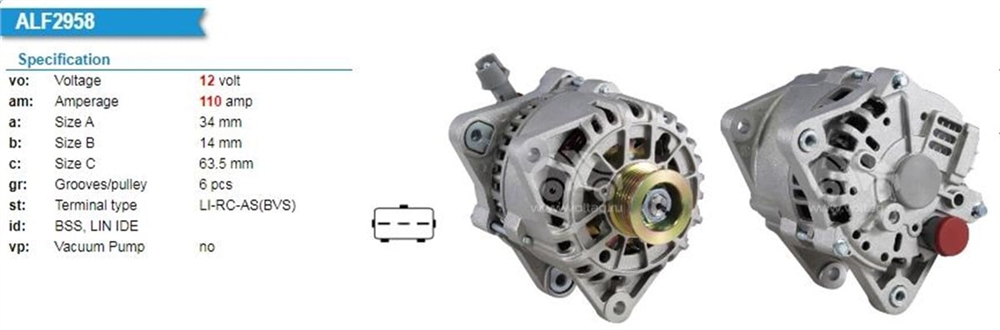 UNIPALT1616-Alternatör Dinamo