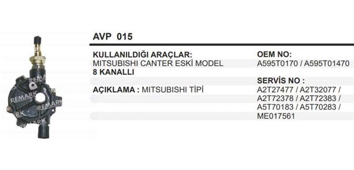 Vakum Pompası Mitsubishi Canter Em