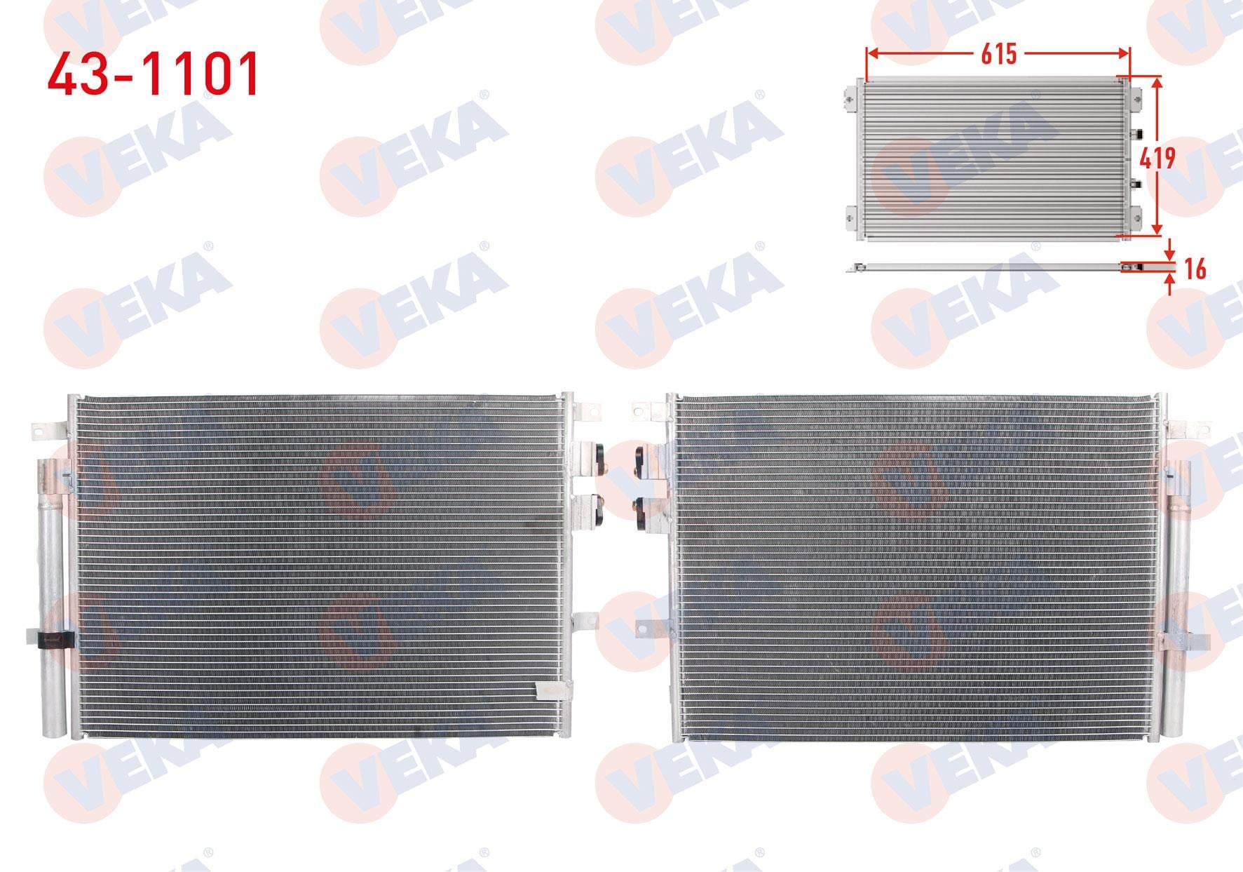 VEKA431101-Klima Radyatörü (Kondenser)