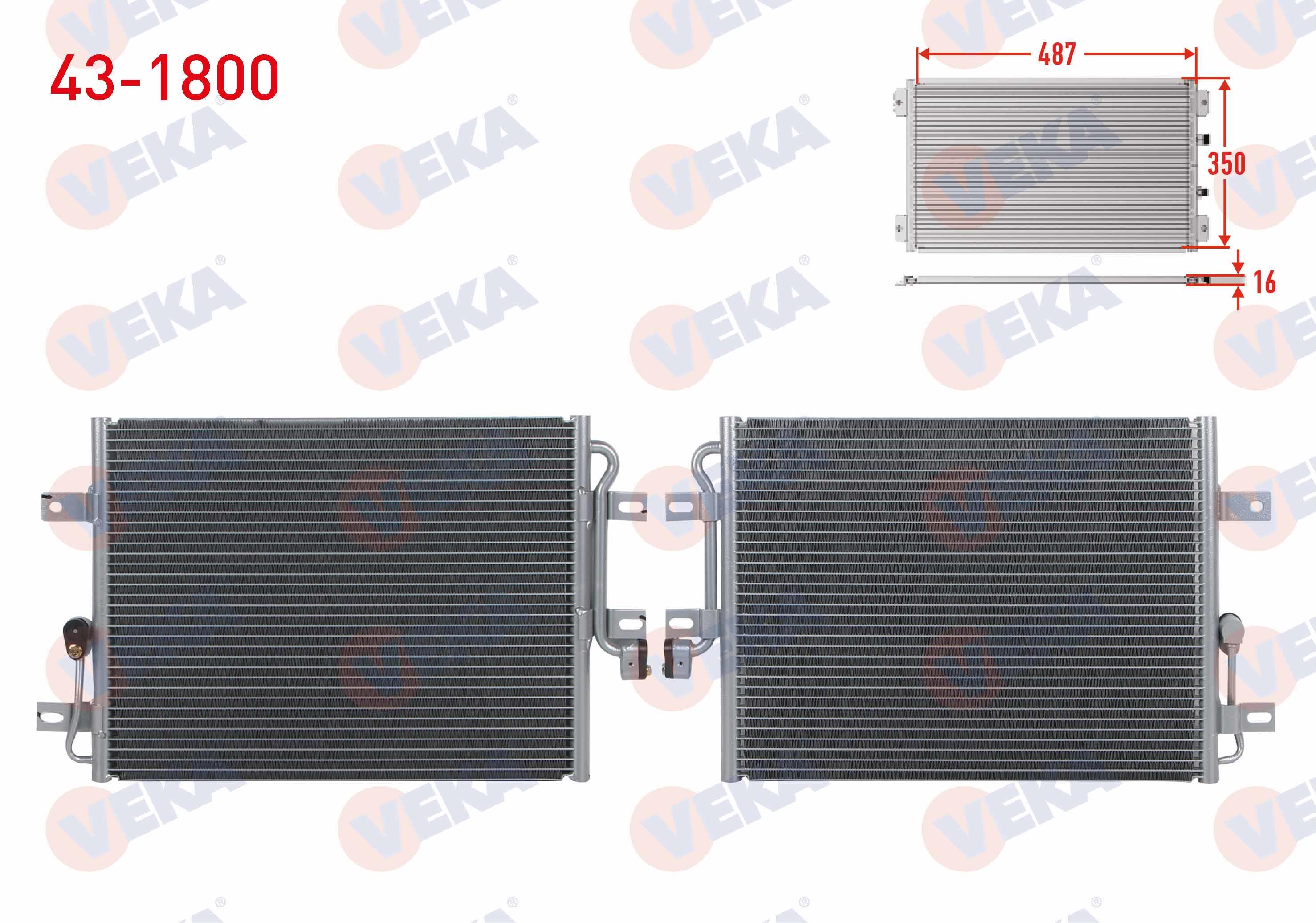 VEKA431800-Klima Radyatörü (Kondenser)