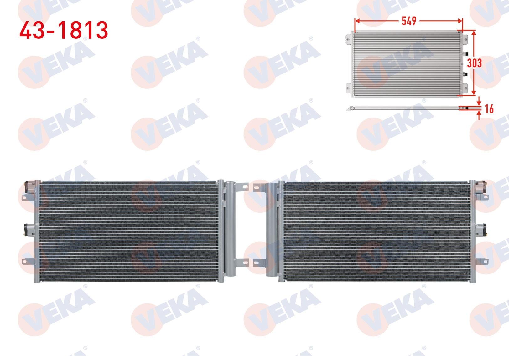 VEKA431813-Klima Radyatörü (Kondenser)