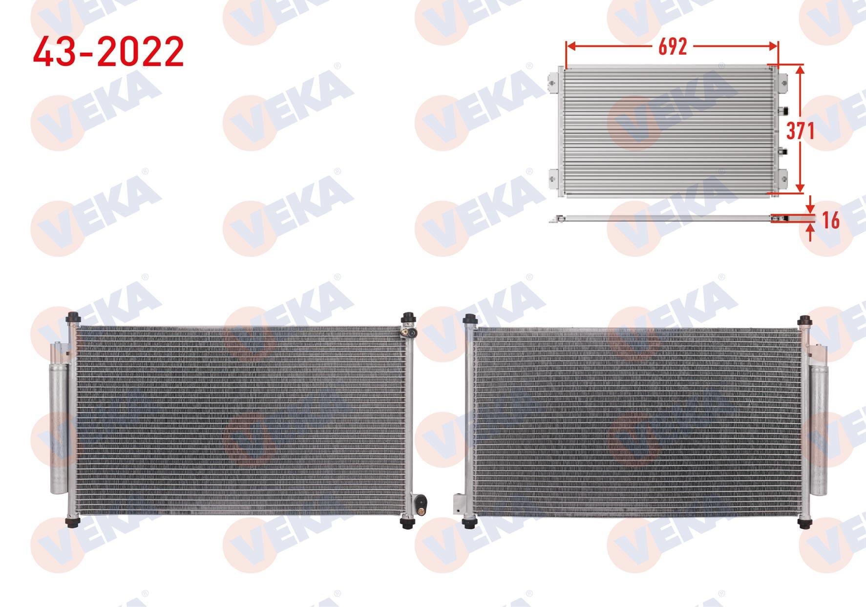 VEKA432022-Klima Radyatörü (Kondenser)