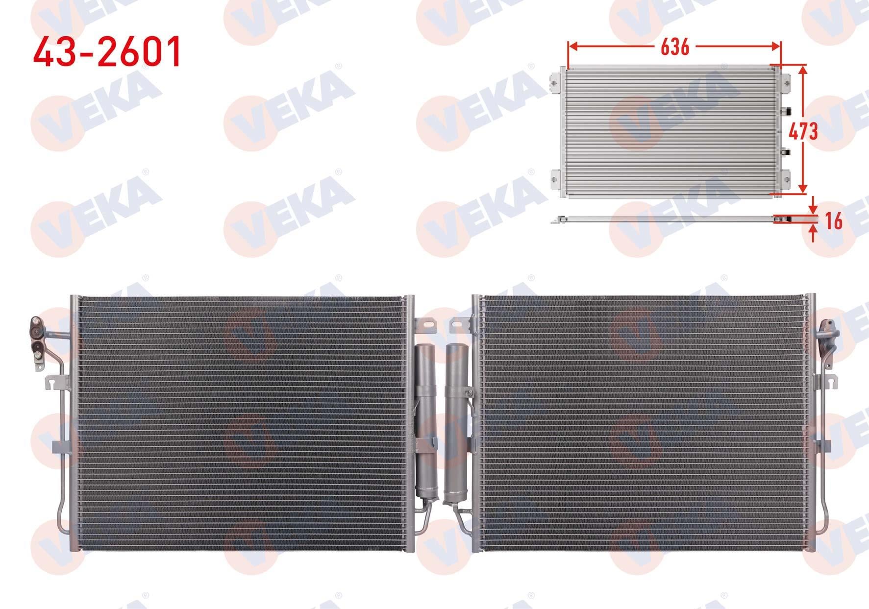 VEKA432601-Klima Radyatörü (Kondenser)